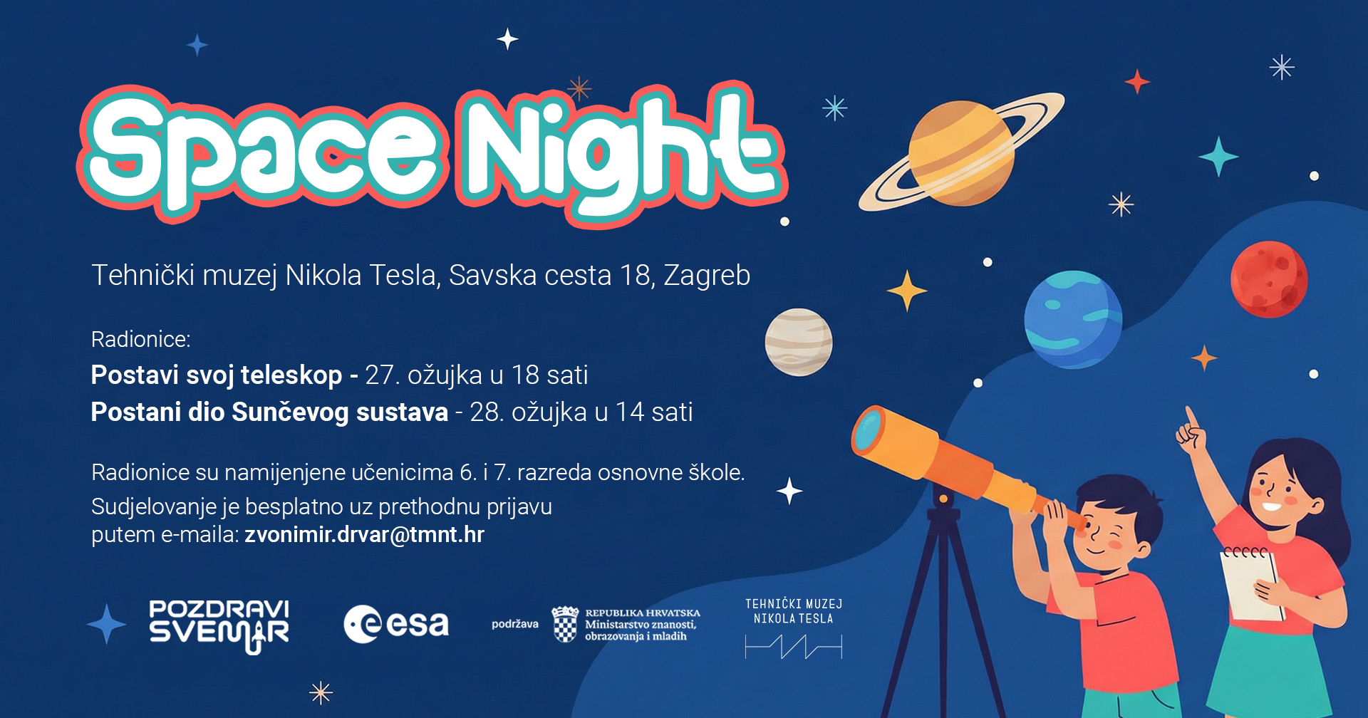 Pozdravi svemir Space Night